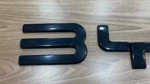 Kail Front Back Badge Letter Logo 3D Cover Sticker Black For BYD Shark 6 Decorative Car Sticker for Shark 6 Pickup Car Accessories 9Y3K6