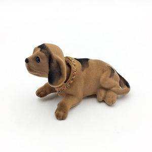 Creative Shake Head Dog Ornament Craft Husky Beagle St Bernard Shepherd Auto Interior Decoration Accessories Cute Kids Gifts