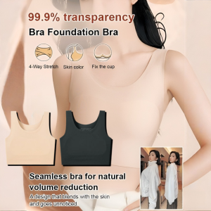 Traceless Invisible Corset Bra Wireless Thin Section Big Boobs Show Small Lift Firming Lingerie