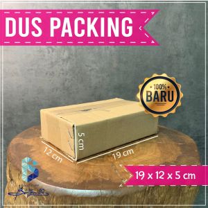 (isi 10 dus) KARDUS PACKING UK. 19x12x5 CM . COCOK BUAT PACKING BARANG PACKING BAJU DAN PINDAHAN
