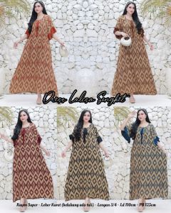 DASTER ANDIN ARAB FUJI LEOPARD SALSA DRESS || RAYON SUPER GRADE A || MODEL KEKINIAN DEPAN KERUT || LENGAN KARET TERLARIS YSF FASHION