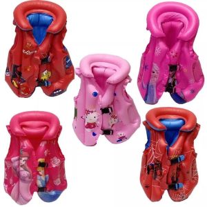 Lifevest Cartoons Character Toddlers Kids Swimming Vest Inflatable Floater Salbabida Kids