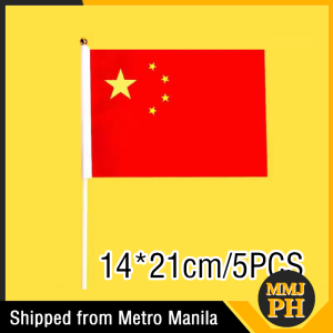 5pcs China Hand Waving Flag 14x21cm/20x30cm For Olympic World Cup United Nations Activities Cheering