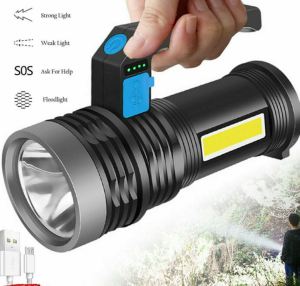 Senter Multifungsi Senter Cob Luar Ruangan Jarak Jauh Baterai Tahan Lama Lampu Portabel Isi Ulang