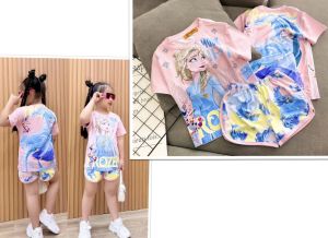 12-45kg Gấu dâu + bộ đùi bé gái- Thun lạnh 3D bao đẹp mềm mịn mát!! 110