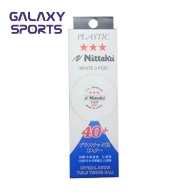 100% Genuine Nittaku Ball 3-Star NSD 40+ Official Table Tennis Ball Bola Ping Pong Original 3 pcs in box ITTF Approved