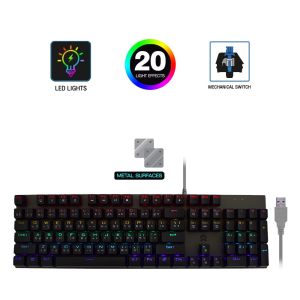 OKER คีย์บอร์ด คีบอร์ดเกมส์มิ่ง มีไฟ RGB OKER GAMING KEYBOARD MIXED BACKLIT K428