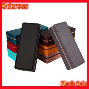 Oderous Multicolor Tinplate Rectangular Storage Box Container with Lid Small Tin Boxes Empty Containers Storage Box Case Organizer
