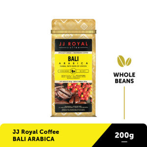 Kopi Premium Pouch JJ Royal Specialty Grade 1 Coffee 200 Gr Bean Biji Ground Bubuk Robusta Arabica (  Preanger Lampung Aceh Gayo Papua Bali Flores Java Monk Estate Toraja Mandheling ) Sumatera Peaberry Gold Blend Caramel Cinnamon Cafe Hazelnut Latte