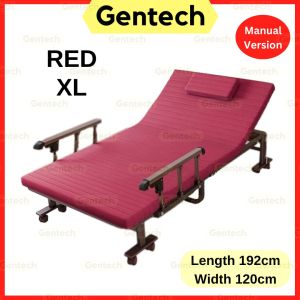 Universal Coconut Fiber Bed Easy Lifting Foldable Office Home Use Bed Adjustable Backrest Recliner Layered Sleeping Bed 2 Side Handle