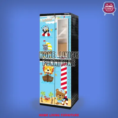 Lemari Tabitha 4 susun LS2P PRINTING MOTIF KARAKTER LEMARI ANAK TERBARU