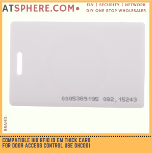 Compatible HID RFID ID EM 125KHz Thick Card Different Numbering for Door Access Control use DHC001
