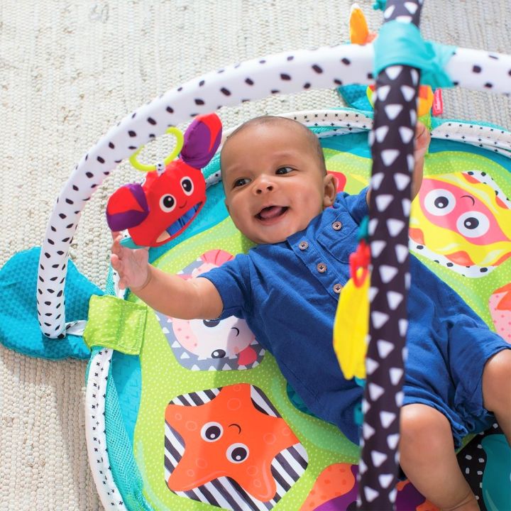 INFANTINO%20Grow-With-Me%20Activity%20Gym%20&%20Ball%20Pit%20(TURTLE)%20with%20Built-in%20Balls%20Storage%20(Gym%20/%20Mat)%20Age%20Grade:%200%20months+%20-%20Image%203