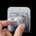 12/6pcs Self Adhesive Rail Hooks Nail-Free Curtain Clamp Rods Clips Hook Adjustable Shower Household Storage Hanging Stick Rack Holder. 