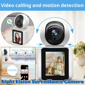 Monitor With Screen For Two-Way Video Calling Motion Detection Wifi Wireless Surveillance Camera Night Vision IP Security Camera