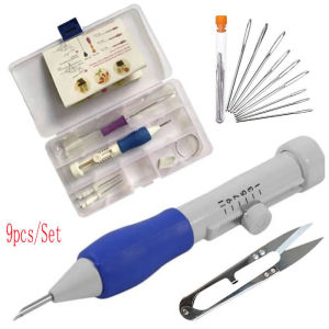 9pcs Embroidery Needle Pen Punch Needle Kit Set Embroidery Needle Set Sewing Accessories