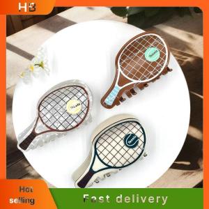 HB Creative Simulation Tennis Racket Hair Caw Acetic Acid Shark Clip Fashion Casual Hairpin For Girls Headwear Hair Accessories