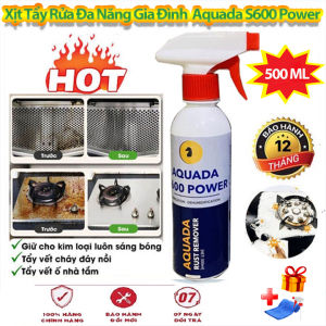 [ Tặng Khăn] Chai Xịt Tẩy Rửa Nhà Bếp Gia Đình Aquada S600 Power 500ml - Tẩy Mọi Bề Mặt Vật Dụng Nhà Bếp Đồ Gia Dụng