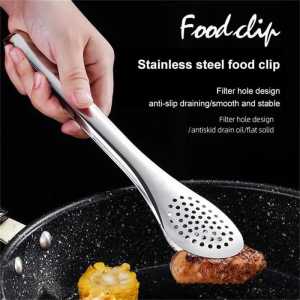 Penjepit Makanan Lubang /capitan Roti /Jepitan Bolong Stainless Steel