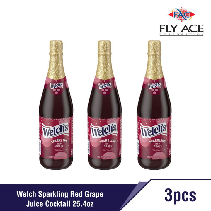Welch's Sparkling Red Grape Juice Cocktail 25.4 oz x 3 Lazada PH