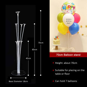 Balloon Stand Holder Set Assorted Balloon Accessories Balloon Stand With Base For Table Circle Stand For Balloon Pillar Stand Column For Birthday Wedding Anniversary Celebrations Party Decorations Set