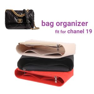 for channel 19 bag organizer insert Divider Shaper makeup Inner felt Bag