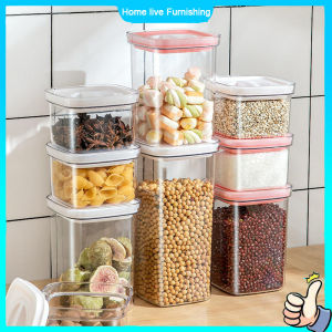 Airtight Container Food Storage Box Food Sealed Tank  Food Keeper Food Storage Container Food Preservation Storage Jar with Lock Lid Food Canister