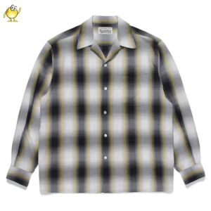 Classics Casual Plaid WACKO MARIA Long Sleeve Lapel Shirts Men Woman 25SS Fashion Vintage Best Quality Hawaii Tops