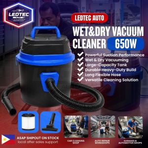 Wet Dry Vacuum Cleaner 650W LEDTEC Auto Car Vacuum 4 Gallon Portable Vacuum Wet Dry Shop Vacuum Cleaner Garage Home Car Interior Dust Liquid Blower