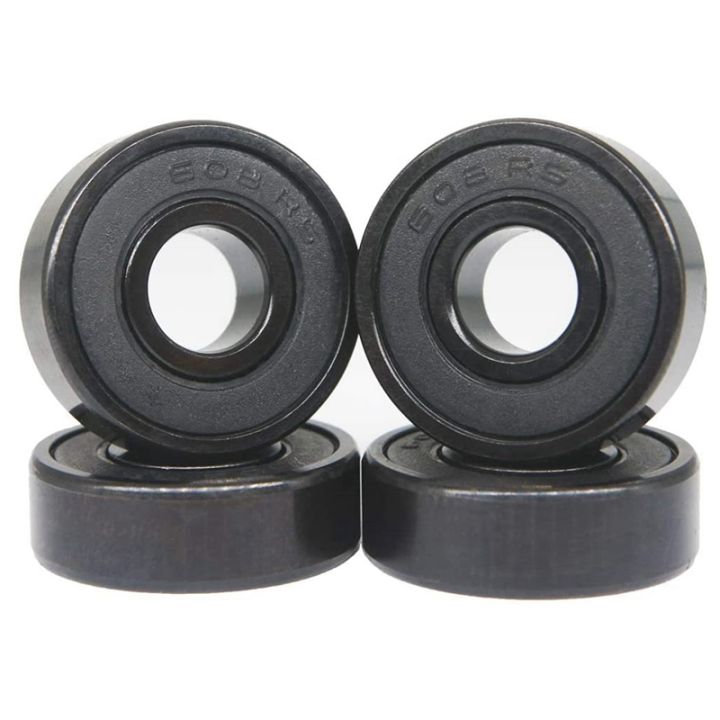 HighSpeed 608RS Hybrid Black Ceramic Bearings Skateboard Bearings