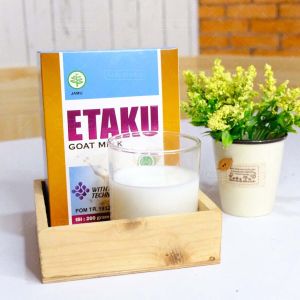 Etaku Goat Milk - Susu Herbal Pembersih Paru-Paru Susu Kambing Etawa Rendah Lemak & Gula Isi 200gram