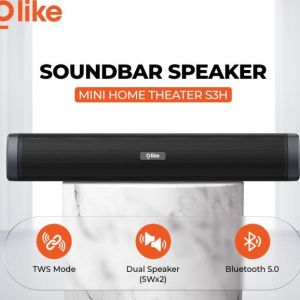 Speaker Bluetooth Soundbar Mini Home Theater Olike S3H / S4H bisa Bluetooth USB TF Card AUX Baterei 1200mAH Garansi Resmi Olike 1 Tahun