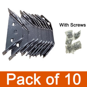 Pack of 10 Corner Connector Stainless Steel Angle Connector Triangle Support Frame For Table Chair