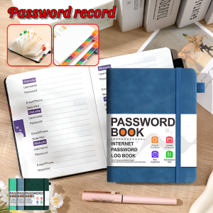 Password Log With Alphabetical Tabs Portable Notebook Organizer Multi-color Password Book