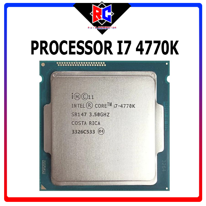 Prosesor Intel Core i7-4770K Soket LGA 1150 Lazada Indonesia