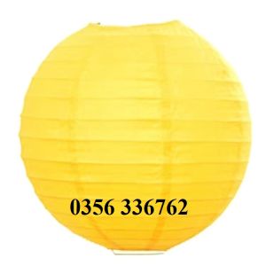 Đèn lồng giấy lụa hình tròn đèn trang trí phong cách Nhật Bản đường kính 25cm