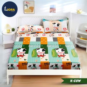 SPREI MOTIF SAPI MOO MOO LUCU // SPREI ANAK UK 120X200 & UK 180X200 SPREI ANAK  LUCU