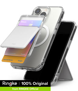Ringke Mag Stand Slot Card Holder Mag Stick-on Minimalist Credit Card ID Wallet Attachment Phone Grip Phone Stand