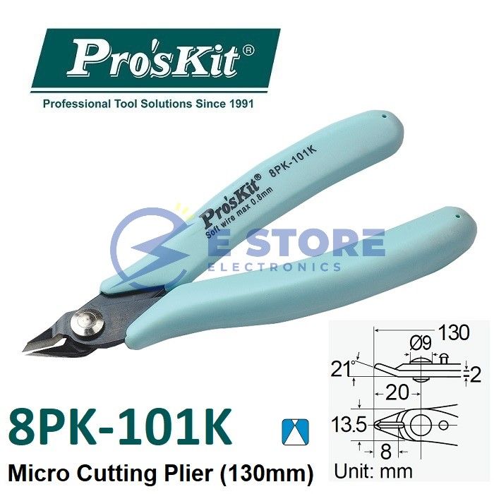 Pro'skit 8PK-101K Micro Cutting Plier (130mm) | Lazada