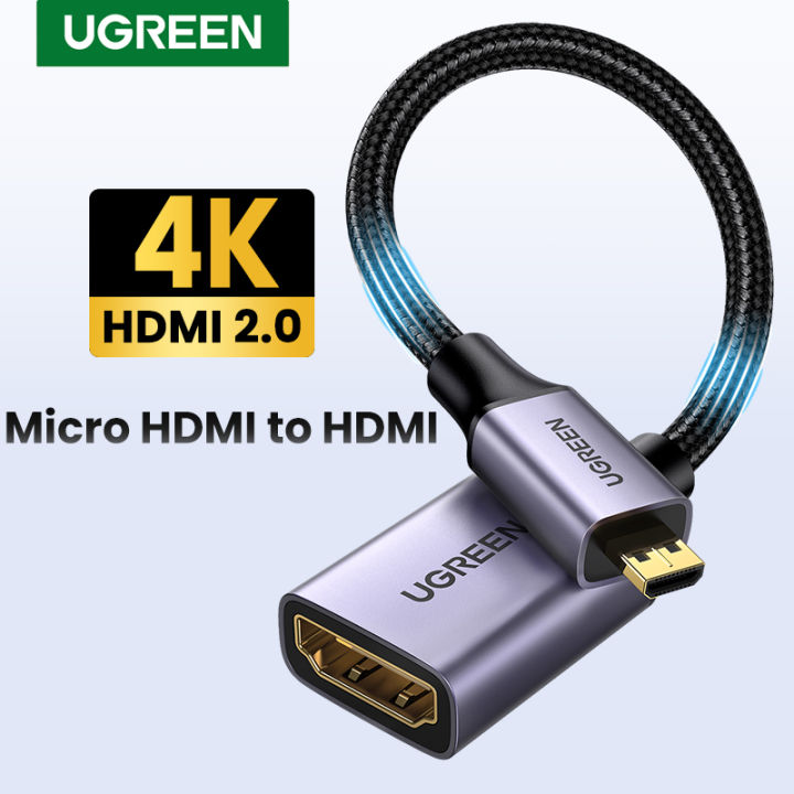 FYRVW Cable Compatible Con Micro HDMI A HDMI Compatible Con 4K HDR ARC Para GoPro Hero Raspberry Pi 4 A6000 Nikon Yoga 3 Pro Camera Micro Hdmi Compatiblecord P 34392843