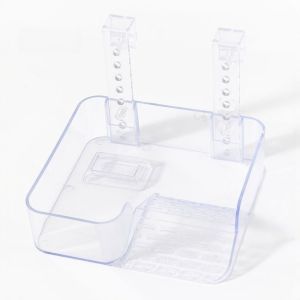 SDFSF With Ramp Tortoise Climbing Basking Platform Acrylic Transparent Suction Cups Hanging Turtle Platform Stable Non-Slip Aquatic Turtle and Fish Co-culture Terrace Aquatic Turtles Terrace