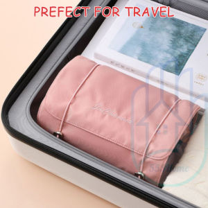 [SG] Travel Makeup Organizer Women Makeup Bag Cosmetic Pouch Toiletries Bag Makeup Brush Beauty Tools Storage Bags