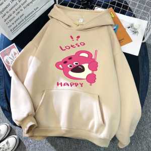 Sweater Hoodie Anak Laki Laki terbaru Lotso Happy Bahan Fleece Usia 5-15 Tahun