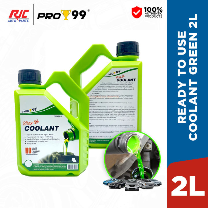 Pro99 Ready-to-Use Long Life Radiator Coolant Green 2 Liter ( 2L ...