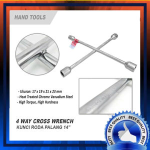 ( Bayar COD ) Kunci Roda Mobil Palang 14 Inch - 4 Way Cross Wrench - Aksesoris Mobil Otomotif