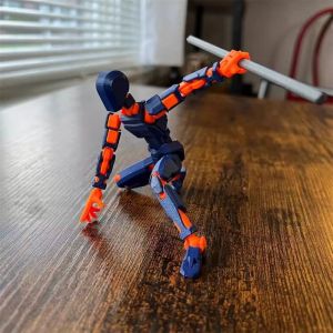DAWEIF Figures Toys Movable Robot Multi-Jointed Model Doll 3D Printed Mannequin Kids Gifts Novelty toys Shapeshift Robot Kids Adults