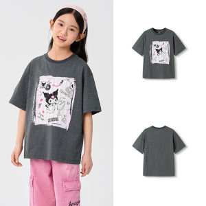 balabala Kids Short Sleeve T-Shirt Girls Quick Dry Summer 2025