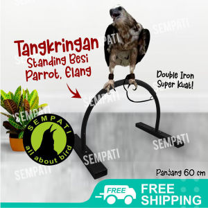 SEMPATI Tangkringan D Tangkringan Stand Burung Elang Hantu Parrot Perch Bop Owl Falconry Tangkringan Besi Tenggeran Kaki Burung