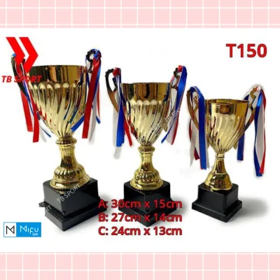 Cúp bóng đá cúp thể thao ngoại hạng Anh kim loại vàng bạc đủ loại đủ kích cỡ thiết kế miễn phí miếng dán cúp