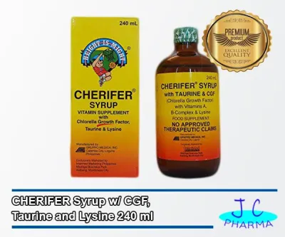 Authentic CHERIFER Syrup With CGF Taurine & Lysine 240mL